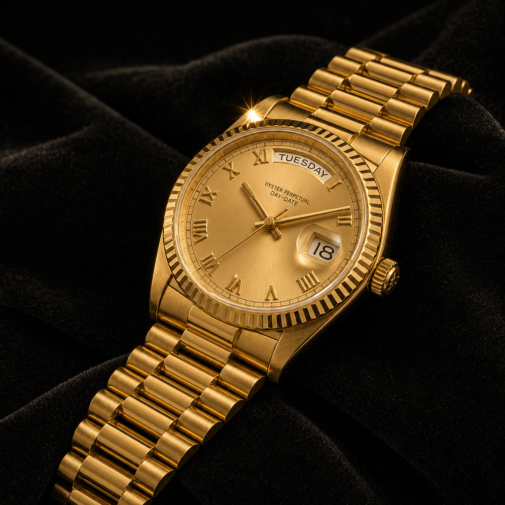 Rolex Day-Date 18038 in 18kt yellow gold — consignment at Cranstoun Court Jewellers